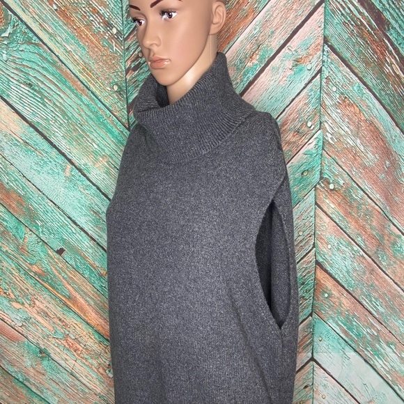 Rare Mos Mosh Zahra Women's Turtleneck Sweater Knit Dark Grey Wool Blend - Picture 6 of 7